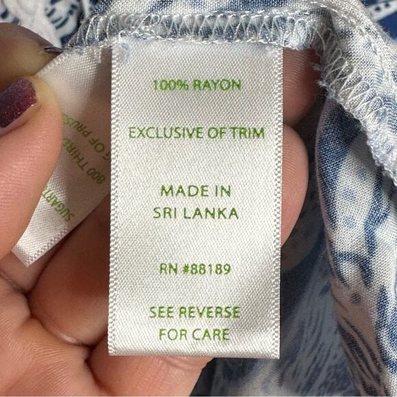 Lilly Pulitzer Bell Sleeve Tunic Dress - Nautical BLUE + WHITE - Picture 6 of 8